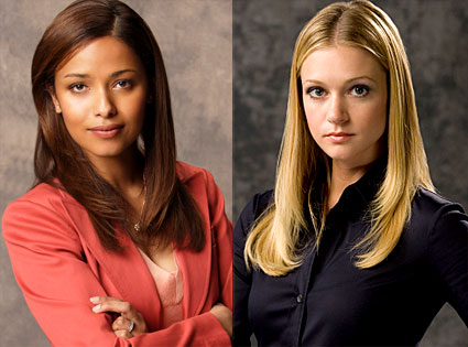 Meta Golding, A.J. Cook Meta Golding, A.J. Cook